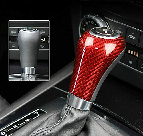 YJSZJY Para Mercedes para Benz Agec CLS para Mercedes W204 W212 Cubierta De Interruptor De Engranaje De Ajuste Interior De Fibra De Carbono Real Accesorios De Ajuste Interior del Coche (Color: Ne