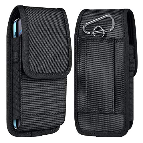 ykooe Funda para cinturón vertical con clip para iPhone Samsung Xiaomi Smartphone (XL)