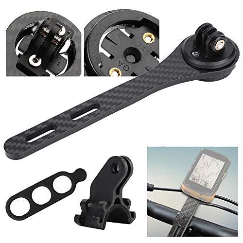 Yolispa Bicicleta Multifunción Ciclismo Computadora Soporte Integrado Manillar Stem para Garmin Bryton Series Soporte de extensión de ordenador