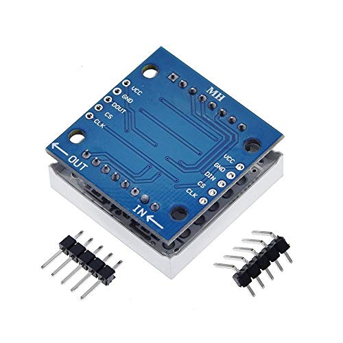 Youmile 2Pack 8x8 Dot Matrix Single Green Light MCU Control Módulo de pantalla LED para Arduino/MCU / 51 / AVR / STM32 / Raspberry Pi con cable Dupont