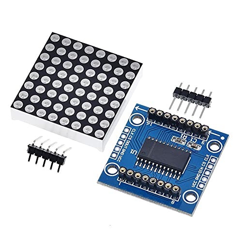 Youmile 2Pack 8x8 Dot Matrix Single Green Light MCU Control Módulo de pantalla LED para Arduino/MCU / 51 / AVR / STM32 / Raspberry Pi con cable Dupont