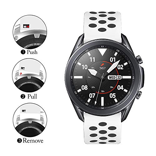 Younsea Correas Huawei Watch GT 46mm/Galaxy Watch 3 45mm, 22mm Silicona Correa para Gear S3 Frontier/Galaxy Watch 46mm/Gear S3 Classic/Vivoactive 4/TicWatch Pro/S2/E2