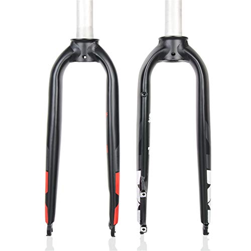 YSHUAI 26, 27,5, 29 Pulgadas Carbono MTB Horquillas De Bicicleta Bicicleta Horquilla De Suspensión Ultraligero Horquilla De Fibra De Carbono Suspensión Horquilla Rígida Horquilla,Rojo,29inch