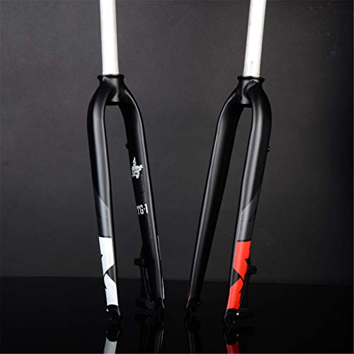 YSHUAI 26, 27,5, 29 Pulgadas Carbono MTB Horquillas De Bicicleta Bicicleta Horquilla De Suspensión Ultraligero Horquilla De Fibra De Carbono Suspensión Horquilla Rígida Horquilla,Rojo,29inch