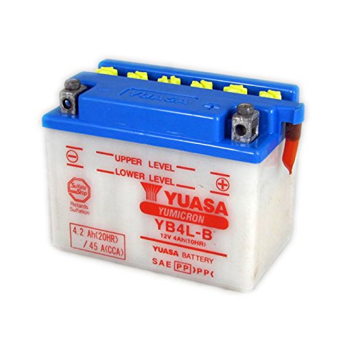 Yuasa YB4L-B Yumicron Batería, 12V, 120mm x 70mm x 92mm - ácido no incluido