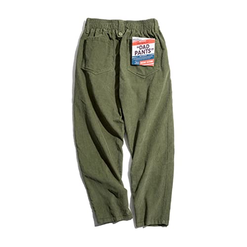 Yujun Brown Corduroy Pants Men Solid Harajuku Straight Pant Carga Vintage Casual Streetwear Pantalón Safari Fondos