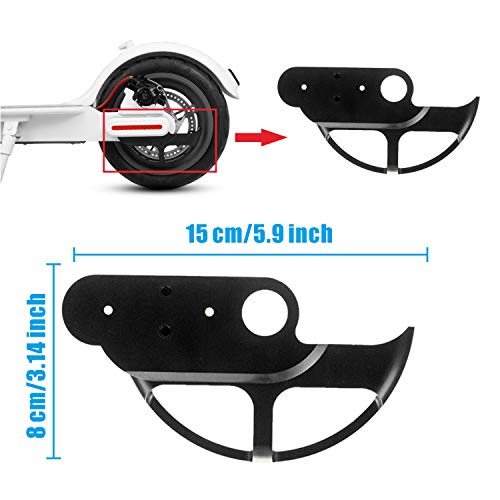 Yungeln 3 Piezas de Repuesto para Scooter, protección de la Cubierta del Disco de Freno, Pastilla de Freno de 110 mm Compatible con Xiaomi 1S / M365 Scooter