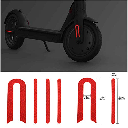 Yungeln Accesorio de Repuesto para Scooter de 6 Piezas, Guardabarros para Pastillas de Freno, Cubierta de alimentación Compatible para Scooter Xiaomi 1S / M365 / Pro 2