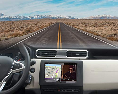 YUNTX Android 10 Autoradio Compatible con Dacia Sandero/Renault Duster/Logan 2 - GPS 2 Din -Cámara Trasera&Canbus GRATIS - 8 pulgada- 2G32G -Soporte DAB+/Mandos de Volante/4G/WiFi/Bluetooth/MirrorLink
