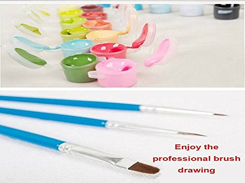 YXQSED Pintura por números para Adultos DIY Pintura al óleo Kit con Pinceles y Pinturas para Niños Seniors Junior -Sin Marco -Cervatillo de Color 16x20 Inch