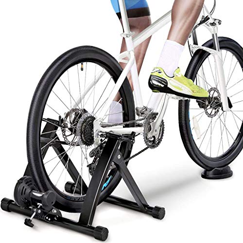 YYDE Indoor Bike Trainer Soporte De Bicicletas De Montaña Montar Bicicleta Plataforma De Rodillos De Formación De Rodillos De Bicicletas (Color: Negro, Tamaño: 26-28Inch)