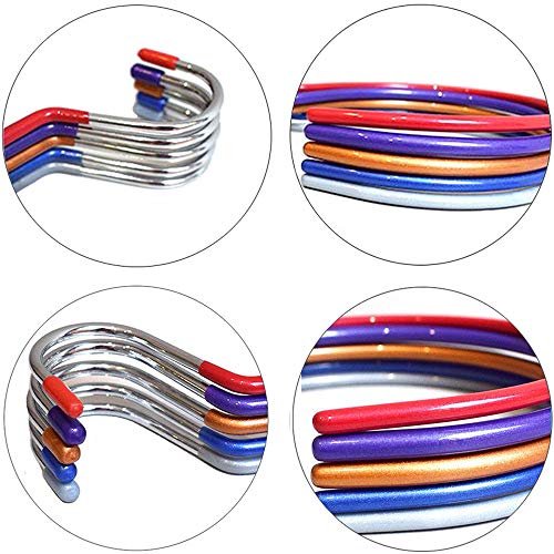 yyuezhi Soporte de Clip de Corbata de Metal para Colgar Clip de Corbata con Gancho para Guardarropa Anillo de Cinturón Soporte Corbatas con Gancho para Armario Percha de Cinturón 5 Pcs