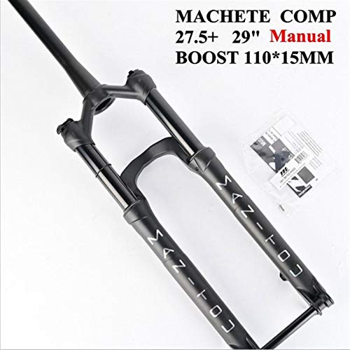 Z-LIANG Bicicleta Suspensión Tenedor Manitou Machete Boost Comp 110 * 15 mm a 27.5er 29Inche Tamaño de Aire Montaña MTB MTB Fork (Color : 29 Manual)