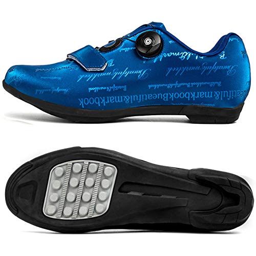 Zapatilla de Ciclismo Hombre para Carretera y Montaña Zapatilla de Ciclismo Hombre, Zapatos de Bicicleta de Carretera Antideslizante Transpirable Calzado de Ciclismo y Senderismo Interior Zapatil