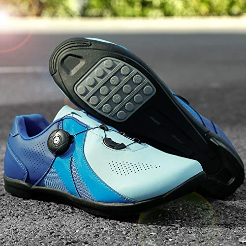 Zapatilla de Ciclismo Hombre para Carretera y Montaña Zapatos de Ciclismo Zapatillas de Bicicleta Unisex Calzado Deportivo de MTB Transpirable Zapatos de Bicicleta de Carretera al Aire Libre Inte