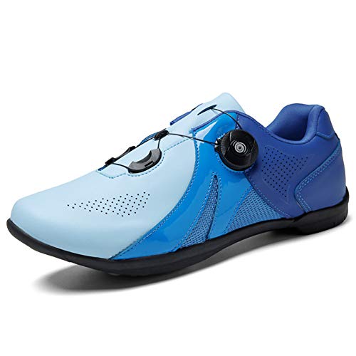 Zapatilla de Ciclismo Hombre para Carretera y Montaña Zapatos de Ciclismo Zapatillas de Bicicleta Unisex Calzado Deportivo de MTB Transpirable Zapatos de Bicicleta de Carretera al Aire Libre Inte