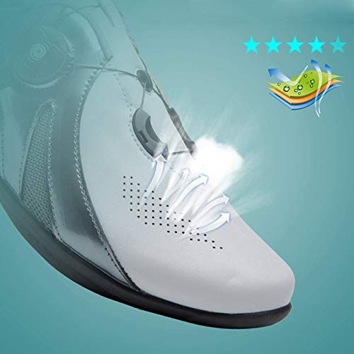 Zapatilla de Ciclismo Hombre para Carretera y Montaña Zapatos de Ciclismo Zapatillas de Bicicleta Unisex Calzado Deportivo de MTB Transpirable Zapatos de Bicicleta de Carretera al Aire Libre Inte