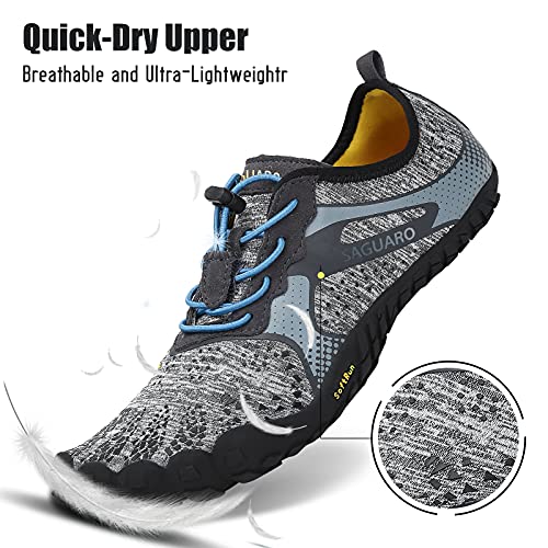 Zapatillas Barefoot de Trail Running Correr para Hombre Zapatillas de Deporte Exterior Interior Gris 39