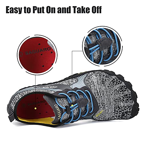 Zapatillas Barefoot de Trail Running Correr para Hombre Zapatillas de Deporte Exterior Interior Gris 39