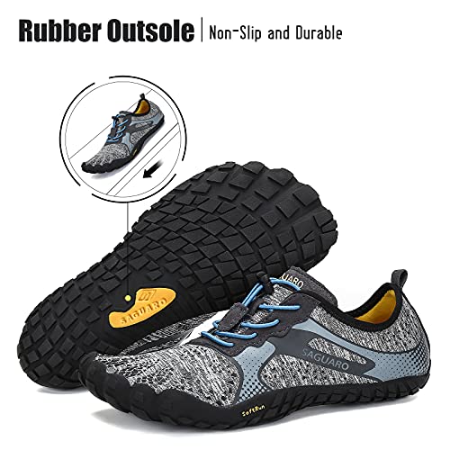 Zapatillas Barefoot de Trail Running Correr para Hombre Zapatillas de Deporte Exterior Interior Gris 39