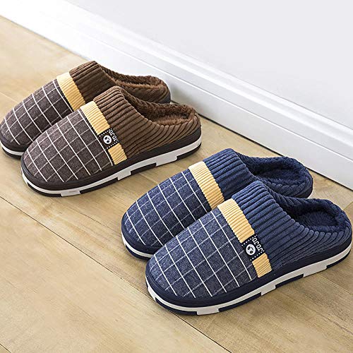 Zapatillas Casa Hombre Mujer Invierno Zapatillas para Hombre, Zapatillas Cálidas para Hombre, Zapatillas Cortas De Felpa para El Hogar, Zapatillas para Hombre, Zapatos Masculinos Suaves Anti