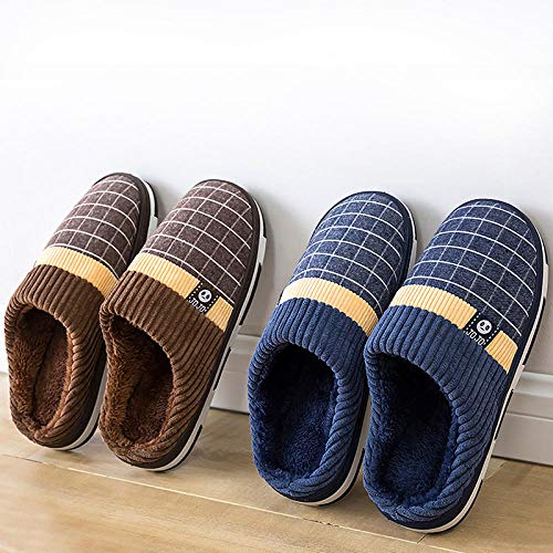 Zapatillas Casa Hombre Mujer Invierno Zapatillas para Hombre, Zapatillas Cálidas para Hombre, Zapatillas Cortas De Felpa para El Hogar, Zapatillas para Hombre, Zapatos Masculinos Suaves Anti