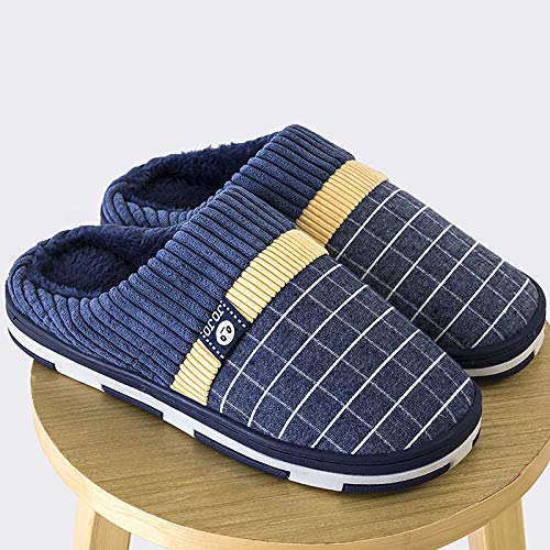 Zapatillas Casa Hombre Mujer Invierno Zapatillas para Hombre, Zapatillas Cálidas para Hombre, Zapatillas Cortas De Felpa para El Hogar, Zapatillas para Hombre, Zapatos Masculinos Suaves Anti