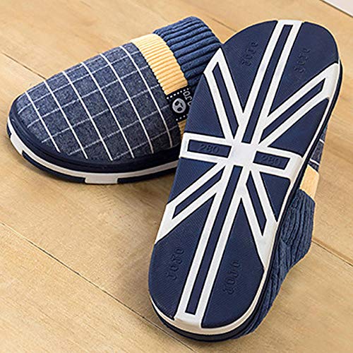 Zapatillas Casa Hombre Mujer Invierno Zapatillas para Hombre, Zapatillas Cálidas para Hombre, Zapatillas Cortas De Felpa para El Hogar, Zapatillas para Hombre, Zapatos Masculinos Suaves Anti