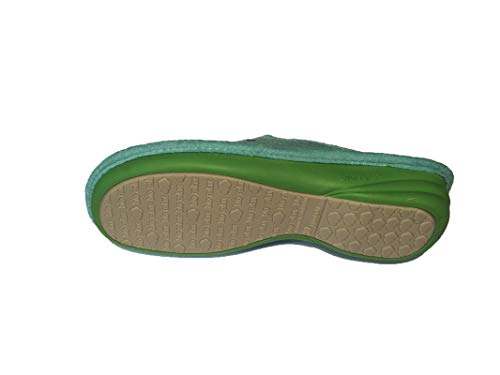 Zapatillas de Estar por casa/De Mujer/Biorelax/Primavera-Verano/Mod. Cuña 3 cms/Color Aguamar/Talla 39