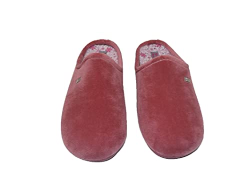 Zapatillas de estar por casa/Mujer/Biorelax/Apto plantilla ortopedica/Plantilla extraible/Empeine :Suapel/Color Rosa Salmón/Talla 39