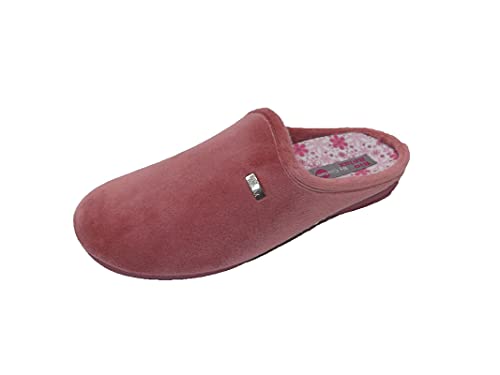 Zapatillas de estar por casa/Mujer/Biorelax/Apto plantilla ortopedica/Plantilla extraible/Empeine :Suapel/Color Rosa Salmón/Talla 39 Zapatillas de estar por casa/Mujer/Biorelax/Apto plantilla ortopedica/Plantilla extraible/Empeine :Suapel/Color Rosa Salmón/Talla 39