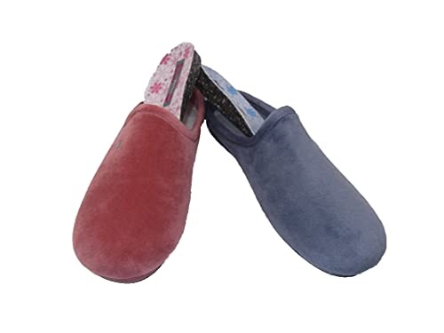 Zapatillas de estar por casa/Mujer/Biorelax/Apto plantilla ortopedica/Plantilla extraible/Empeine :Suapel/Color Rosa Salmón/Talla 39 Zapatillas de estar por casa/Mujer/Biorelax/Apto plantilla ortopedica/Plantilla extraible/Empeine :Suapel/Color Rosa Salmón/Talla 39