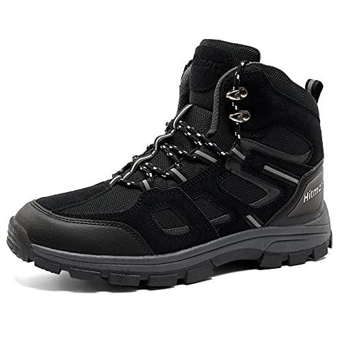 Zapatillas de Senderismo Hombre Bajas Zapatos Trekking Antideslizantes Botas Sportiva Montaña Exterior Transpirable Negro 43 EU
