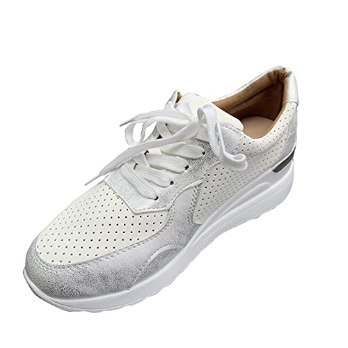 Zapatillas de verano para mujer, zapatillas de deporte, transpirables, transpirables, transpirables, para actividades al aire libre, fitness, zapatillas deportivas y para correr, gris, 39 EU