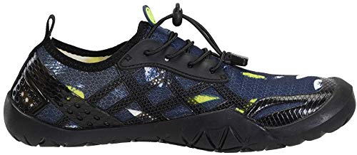 Zapatos de Agua Hombre Mujer Zapatos de Deportes Acuaticos Secado Rápido Zapatillas de Natación Zapatos de Playa de Verano para Buceo Piscina Surf Yoga, 028 Azul, 39 EU