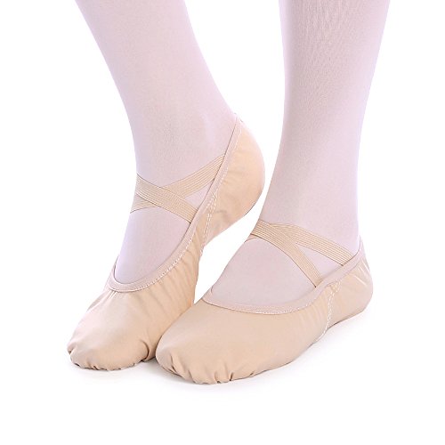Zapatos de ballet tallas 25 - 44, 16 - 28 cm, rosa vivo, para el gimnasio o yoga, (rosa claro), EU32
