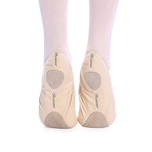 Zapatos de ballet tallas 25 - 44, 16 - 28 cm, rosa vivo, para el gimnasio o yoga, (rosa claro), EU32