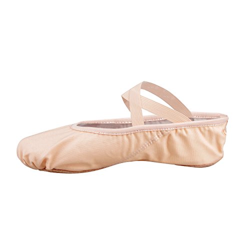 Zapatos de ballet tallas 25 - 44, 16 - 28 cm, rosa vivo, para el gimnasio o yoga, (rosa claro), EU32