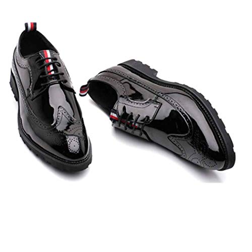 Zapatos de Boda para Hombres Zapatos de Brogue Formales para Hombres Zapatos clásicos de Marca Italiana Zapatos Oficiales para Hombres Vestido de Novia Sapato Masculino
