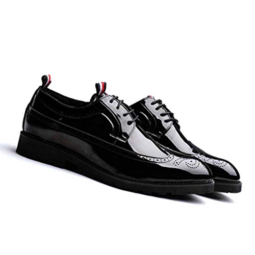 Zapatos de Boda para Hombres Zapatos de Brogue Formales para Hombres Zapatos clásicos de Marca Italiana Zapatos Oficiales para Hombres Vestido de Novia Sapato Masculino