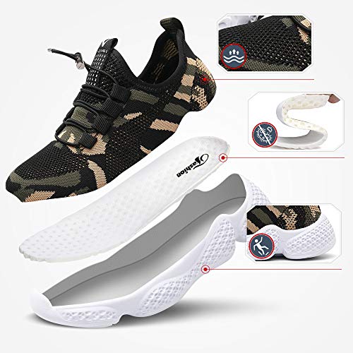 Zapatos Deportivos Infantil Zapatillas Running Niño Sneakers Gimnasia Al Aire Muchachas Calzado Atletismo Ligero Respirable Niña Unisex Camuflaje 32