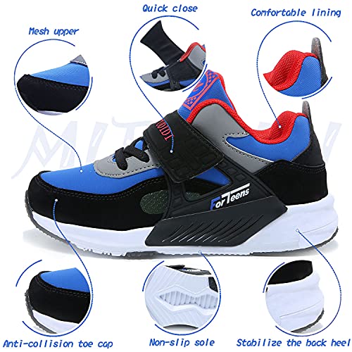 Zapatos Niño 29 Infantil Zapatillas Sneakers Zapatillas Running Unisex Zapatos Deportivos Running Shoes Calzado Trekking Ligero Transpirables Azul