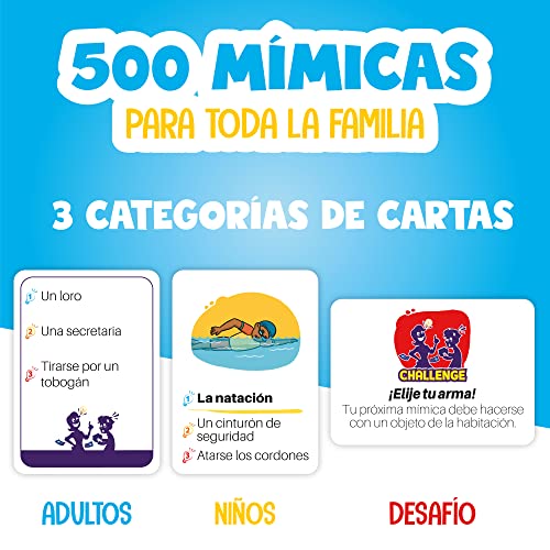 Zenagame - Juego de Mesa - Juegos de Mesa para niños - Juego mimica niños y Adultos - Juego mimica niños 4 Anos