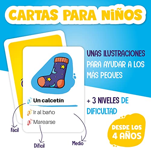 Zenagame - Juego de Mesa - Juegos de Mesa para niños - Juego mimica niños y Adultos - Juego mimica niños 4 Anos