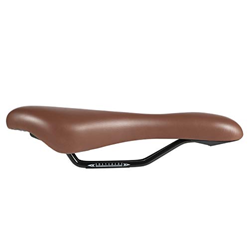 ZHIQIU Cojín de asiento de bicicleta de color transpirable cómodo ajuste para bicicleta de carretera bicicleta de engranaje fijo (marrón hueco)