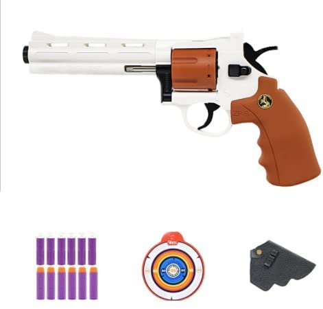 Zhiqu-NB Classic Colt Anaconda & ZP5 Revolver Soft Bullet Toy Gun -1: 1 Tamaño Mejorado Marco de aleación Soft Bullet Gun, Rango de Tiro 32 pies, Cowboy Legend