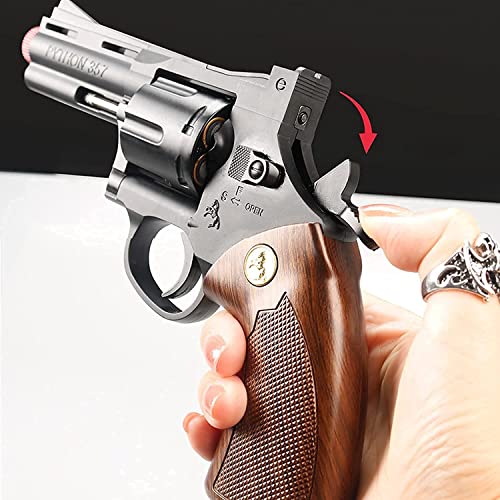 Zhiqu-NB Classic Colt Anaconda & ZP5 Revolver Soft Bullet Toy Gun -1: 1 Tamaño Mejorado Marco de aleación Soft Bullet Gun, Rango de Tiro 32 pies, Cowboy Legend