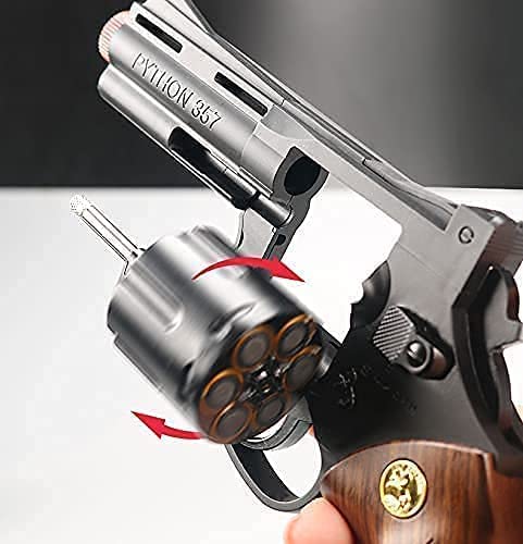 Zhiqu-NB Pistola de Bala Suave, clásico Colt Anaconda y revólver ZP5 Pistola de Juguete de Bala Suave -1: 1 Tamaño Mejorado Armazón de aleación Pistolas de Juguete para niños