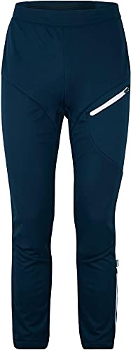 Ziener Nabelle Pantalones Softshell, esquí de Fondo Delantera Resistente al Viento, Parte Trasera elástica, Azul Marino, 46 para Mujer