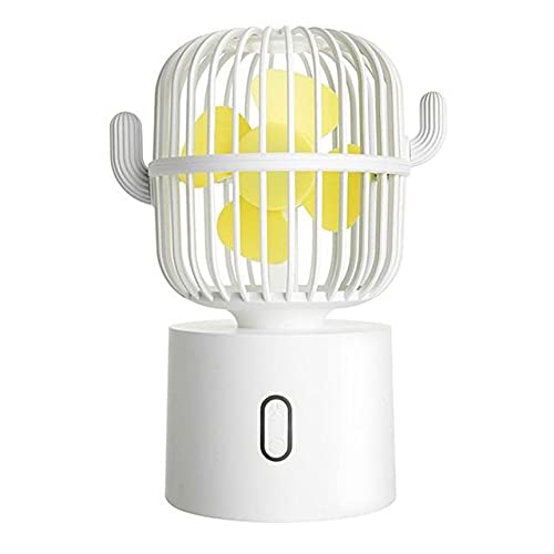 zlw-shop Mini Ventilador Mini Fan Fan Lindo Recargable Ventilador de enfriamiento de refrigeración para el hogar Desktop Air Cooler Office Travel Electrodomésticos al Aire Libre Ventilador Portatil